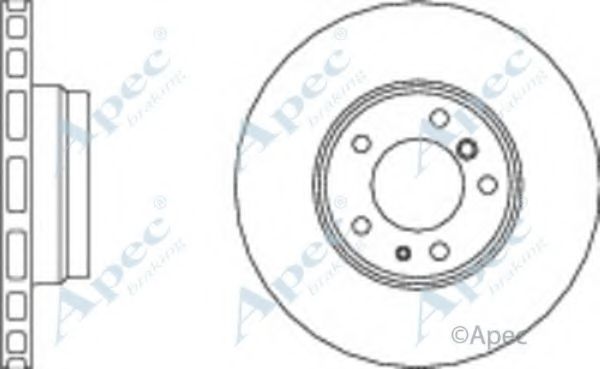 Тормозной диск APEC braking DSK2006