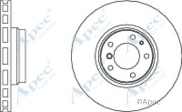 Тормозной диск APEC braking DSK2009