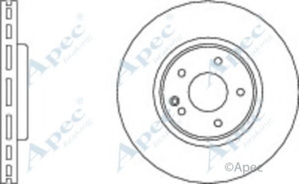 Тормозной диск APEC braking DSK2021