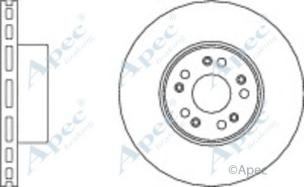 Тормозной диск APEC braking DSK2023