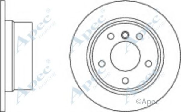 Тормозной диск APEC braking DSK2040