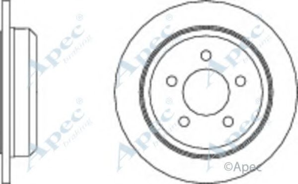 Тормозной диск APEC braking DSK2066