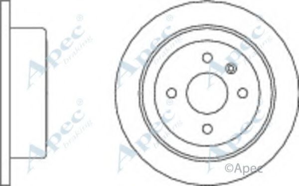 Тормозной диск APEC braking DSK2067