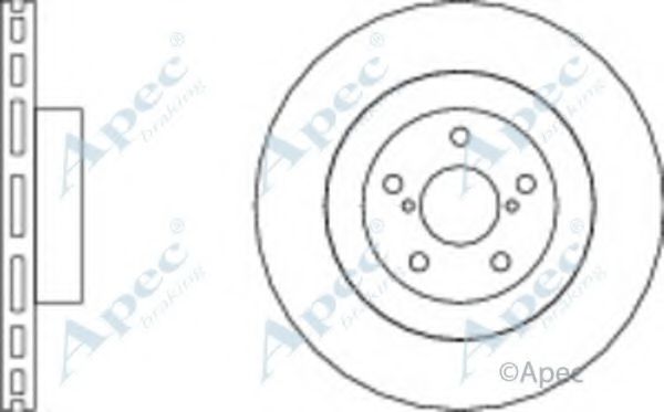 Тормозной диск APEC braking DSK2072