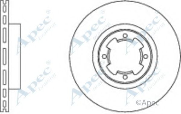 Тормозной диск APEC braking DSK209