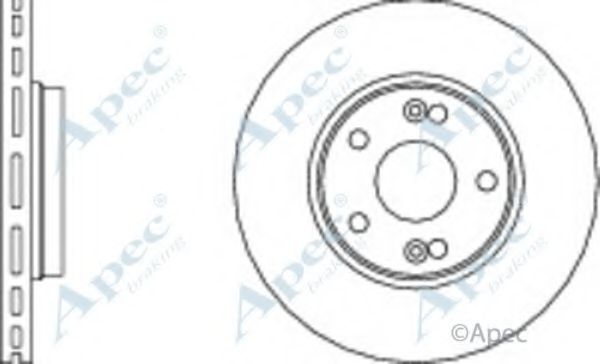 Тормозной диск APEC braking DSK2105