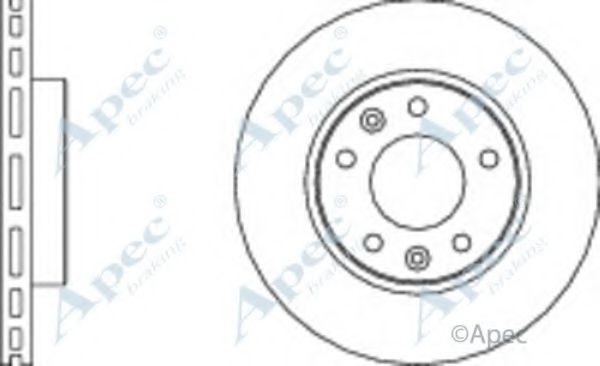 Тормозной диск APEC braking DSK2129