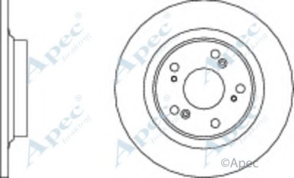 Тормозной диск APEC braking DSK2154