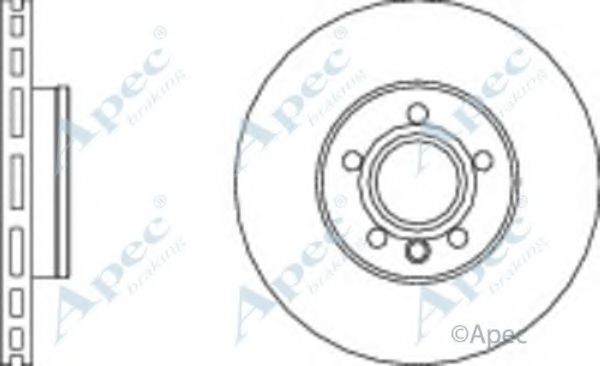 Тормозной диск APEC braking DSK2166