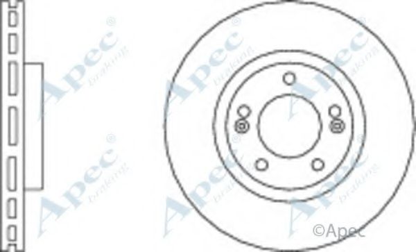 Тормозной диск APEC braking DSK2190