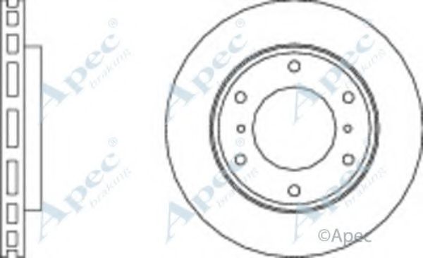 Тормозной диск APEC braking DSK2198