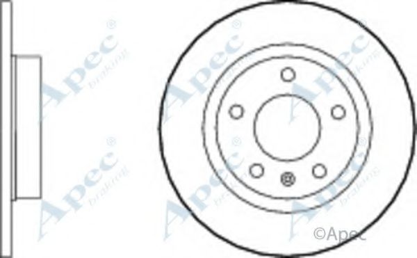 Тормозной диск APEC braking DSK2620