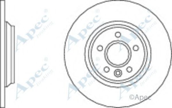 Тормозной диск APEC braking DSK2621