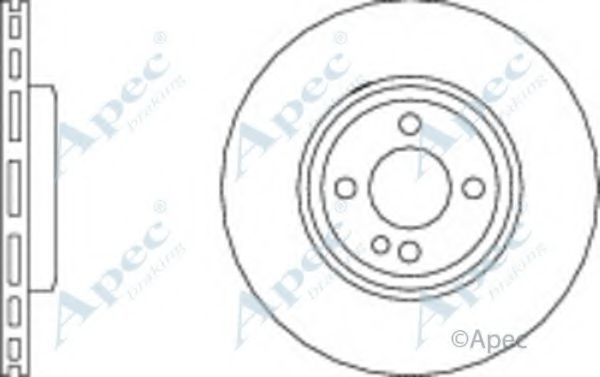 Тормозной диск APEC braking DSK2626