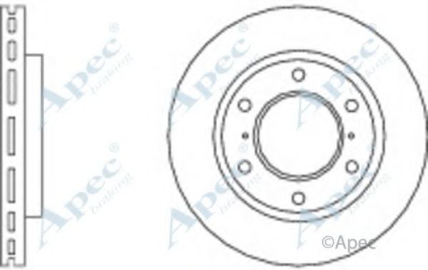 Тормозной диск APEC braking DSK2627