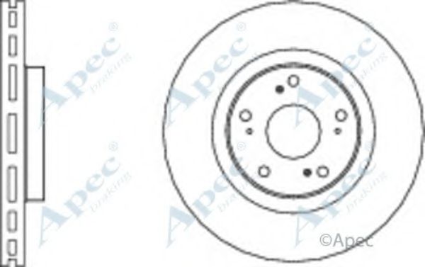 Тормозной диск APEC braking DSK2649