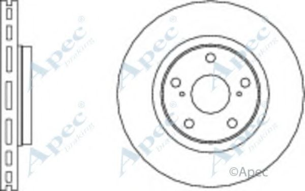 Тормозной диск APEC braking DSK2654