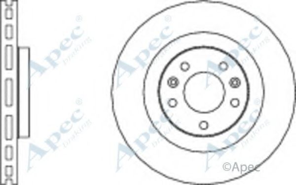 Тормозной диск APEC braking DSK2679