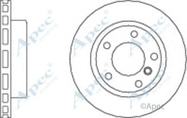 Тормозной диск APEC braking DSK2720