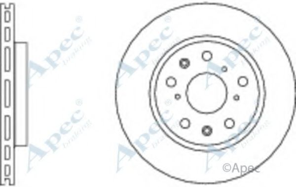 Тормозной диск APEC braking DSK2744