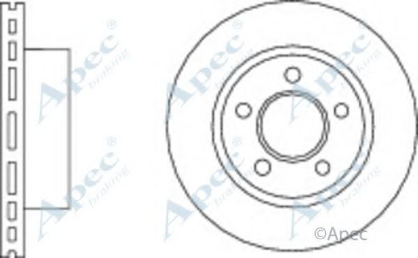 Тормозной диск APEC braking DSK2763