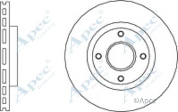 Тормозной диск APEC braking DSK2771