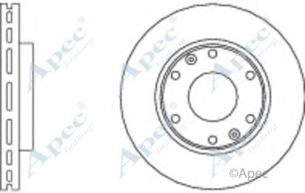 Тормозной диск APEC braking DSK2786
