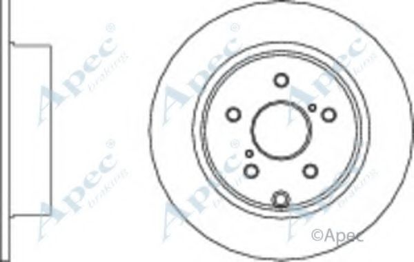 Тормозной диск APEC braking DSK2814