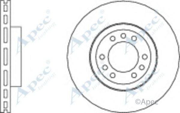 Тормозной диск APEC braking DSK2893