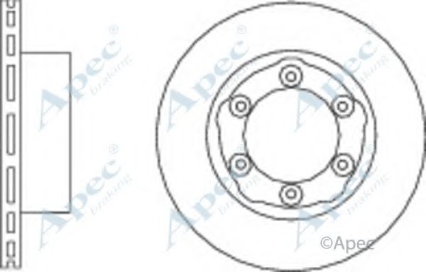 Тормозной диск APEC braking DSK2908