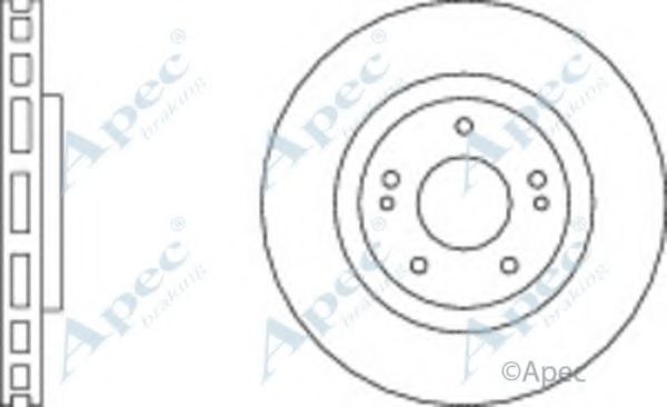 Тормозной диск APEC braking DSK2913