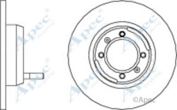 Тормозной диск APEC braking DSK295