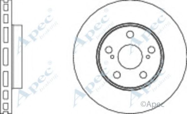 Тормозной диск APEC braking DSK343
