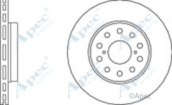 Тормозной диск APEC braking DSK355