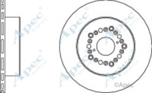 Тормозной диск APEC braking DSK362