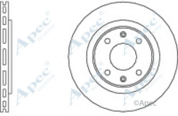 Тормозной диск APEC braking DSK519