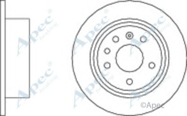 Тормозной диск APEC braking DSK523