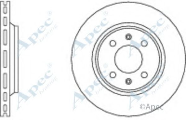 Тормозной диск APEC braking DSK564