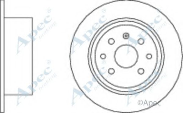 Тормозной диск APEC braking DSK574
