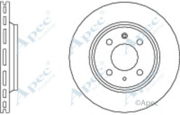 Тормозной диск APEC braking DSK577
