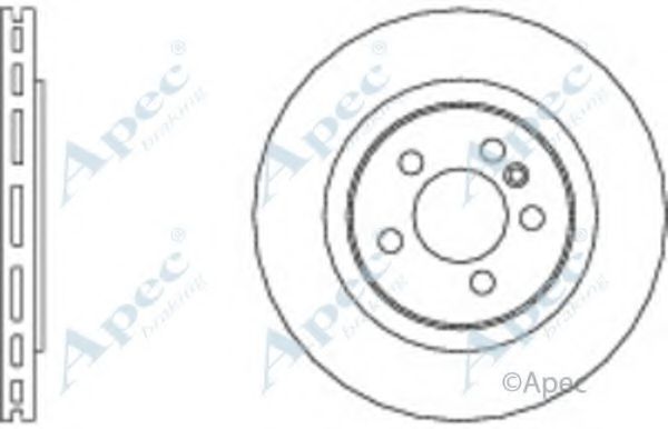 Тормозной диск APEC braking DSK596