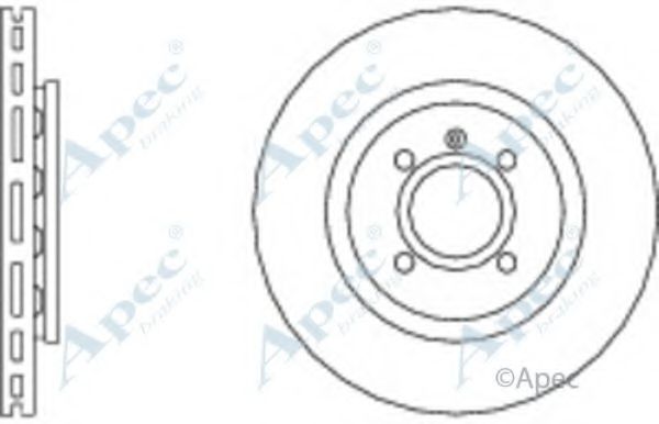 Тормозной диск APEC braking DSK601