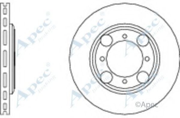 Тормозной диск APEC braking DSK611