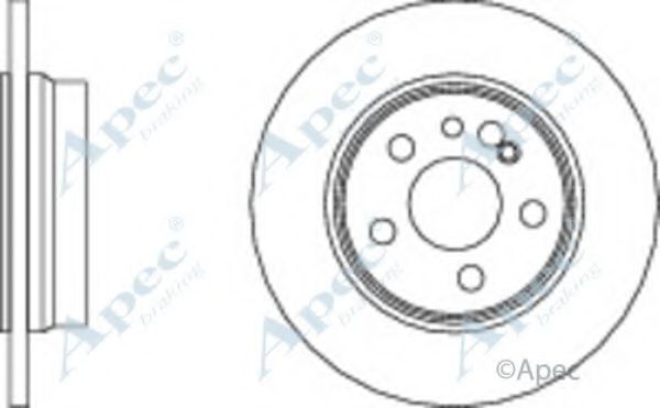 Тормозной диск APEC braking DSK628