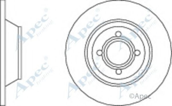 Тормозной диск APEC braking DSK630