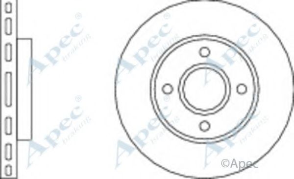 Тормозной диск APEC braking DSK634