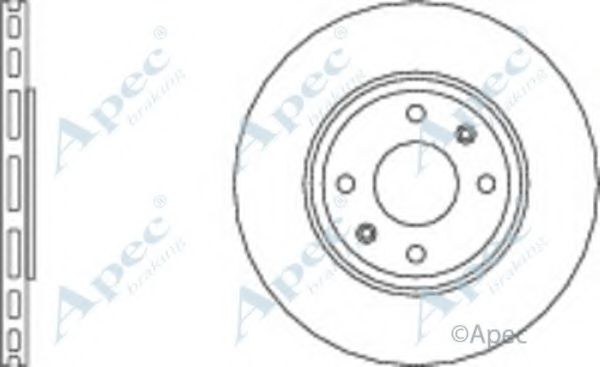 Тормозной диск APEC braking DSK642