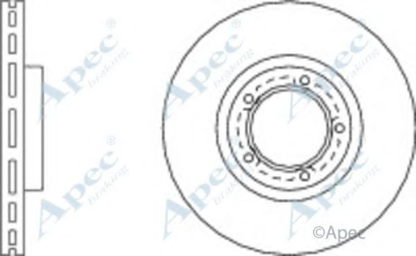 Тормозной диск APEC braking DSK656