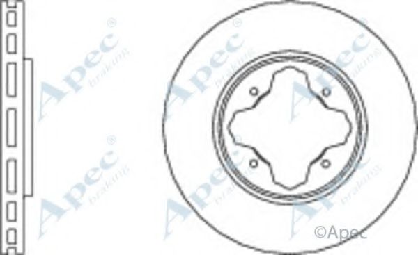 Тормозной диск APEC braking DSK692