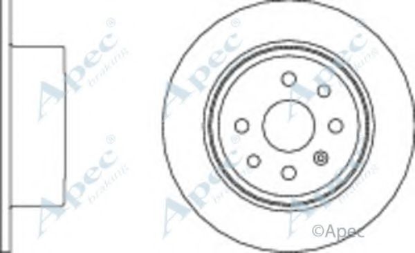 Тормозной диск APEC braking DSK712